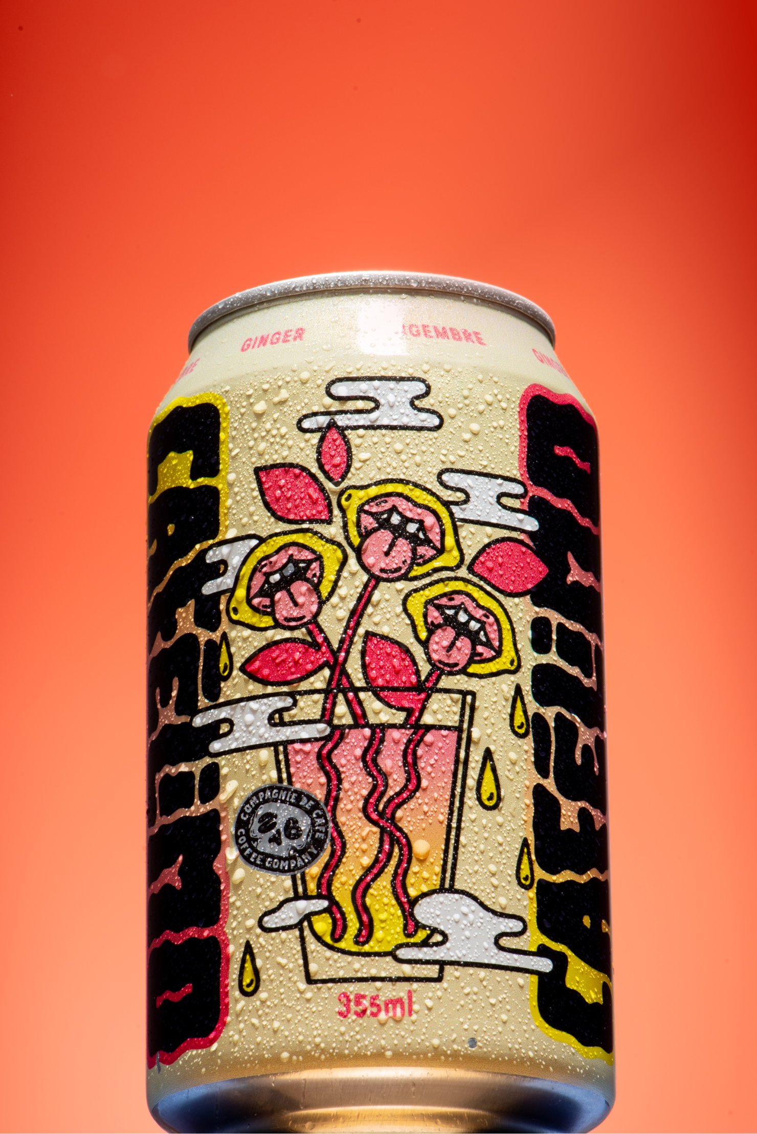 Hero shot of can of Cafelimo Ginger