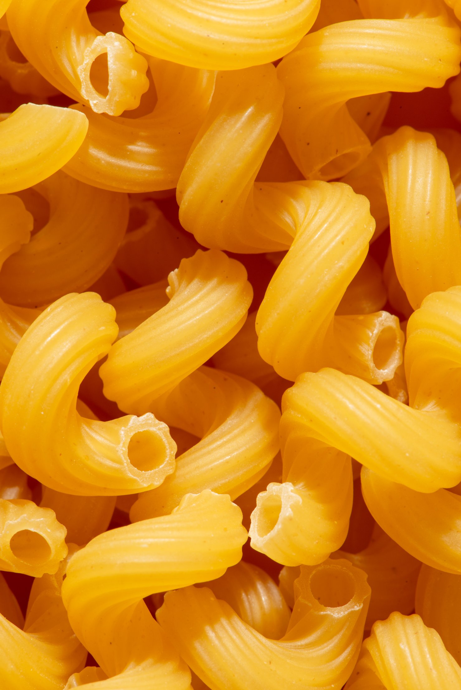 Close up dried tortarelli pasta